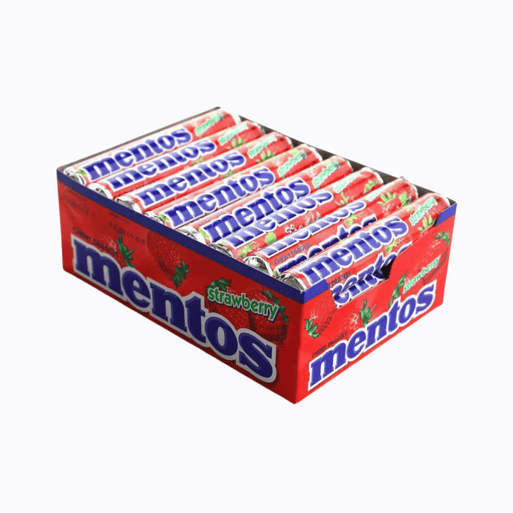 mint mentos strawberry