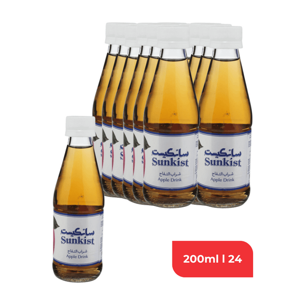_sunkist apple 200ml l 24