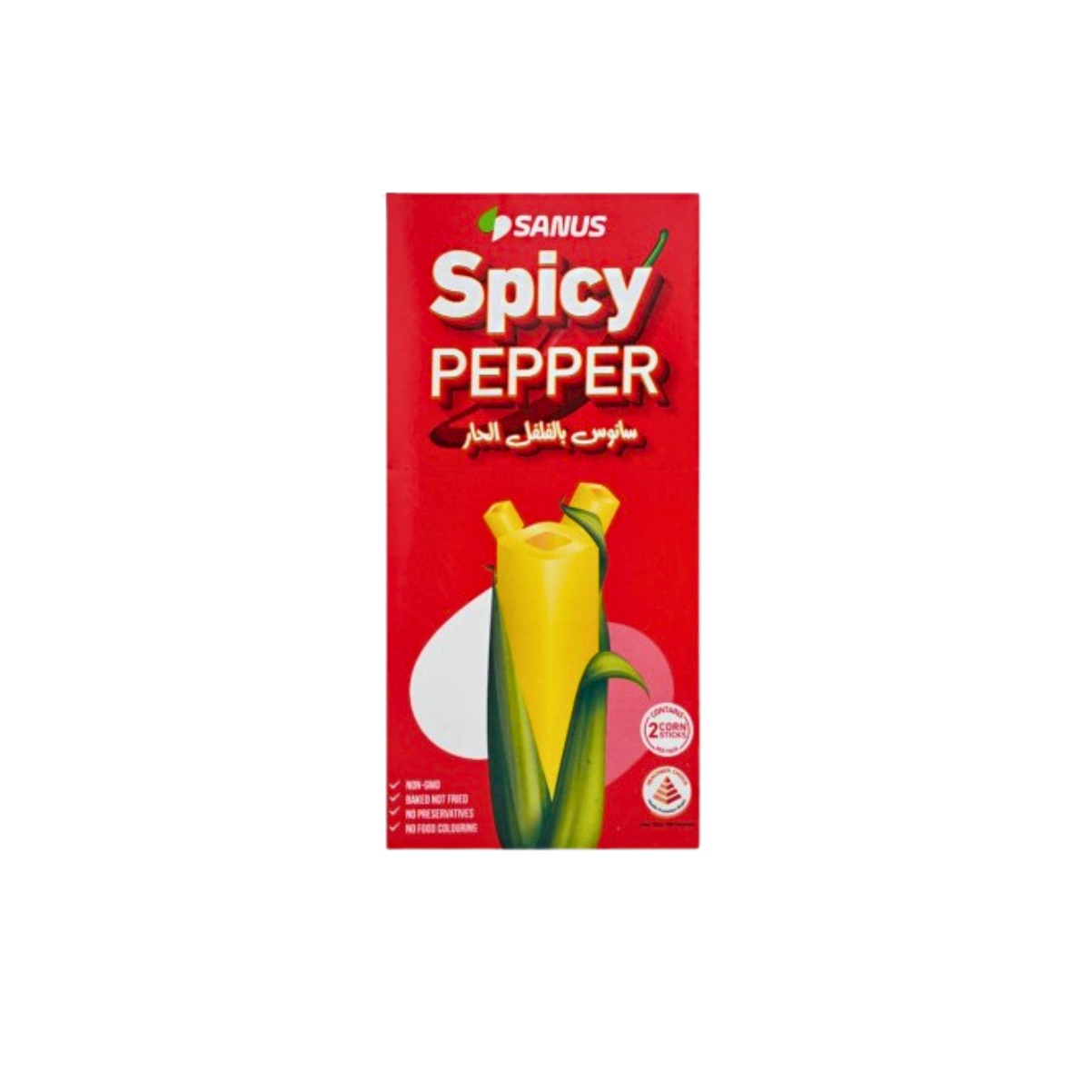 Sanus Spicy Pepper Corn Sticks 12x11g