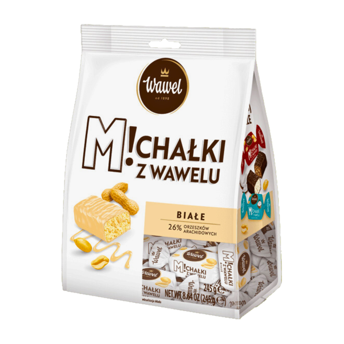 Wawel Michalki Milk & Peanut Candy 245g