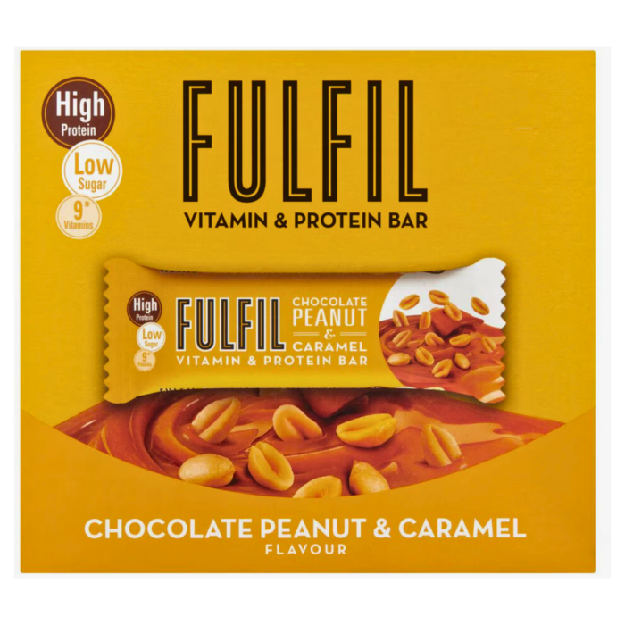 Fulfil Vitamin & Protien Choco Bar With Peanut & Caramel Flavour 55g