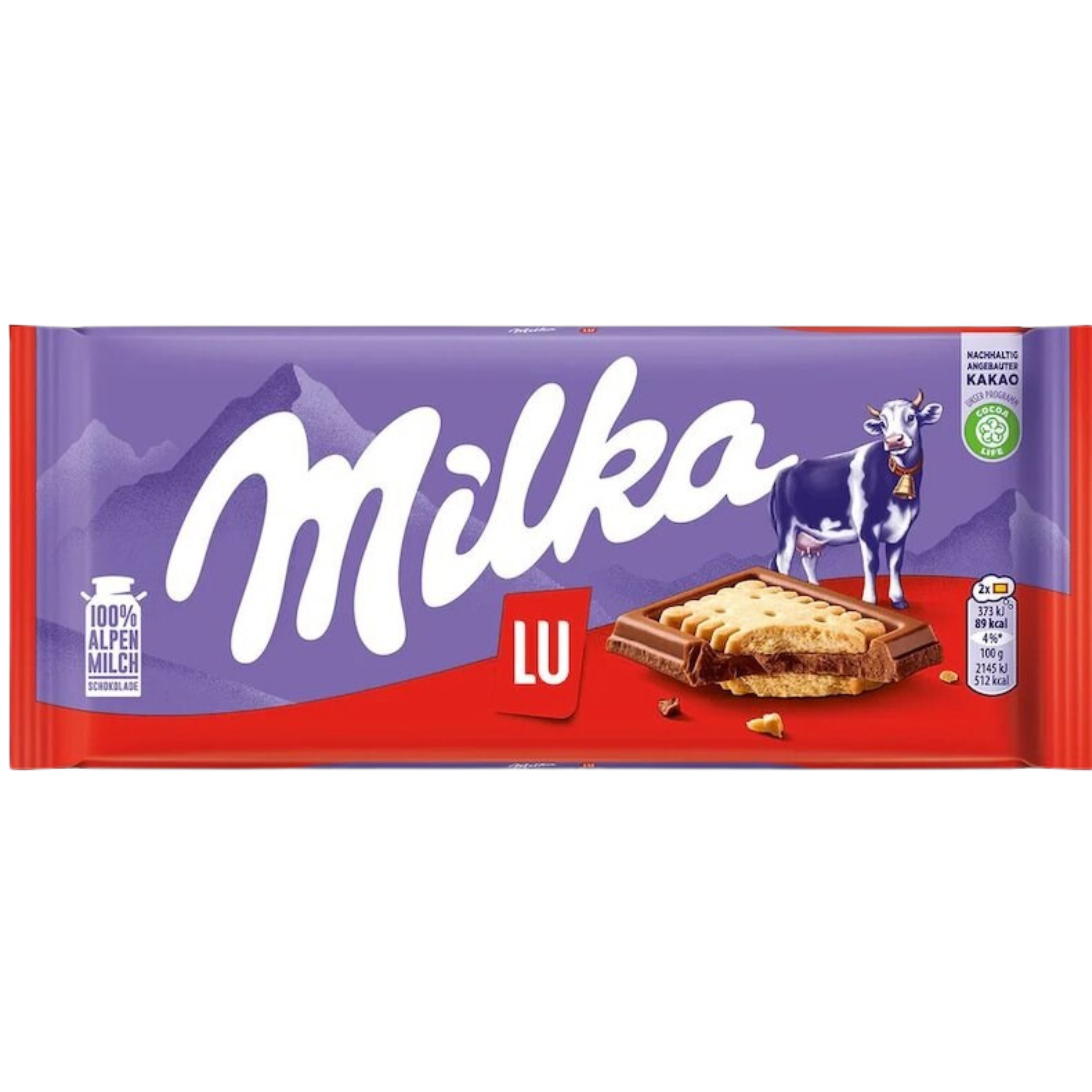 MILKA CHOCOLTAE BISCUITS LU 87GM