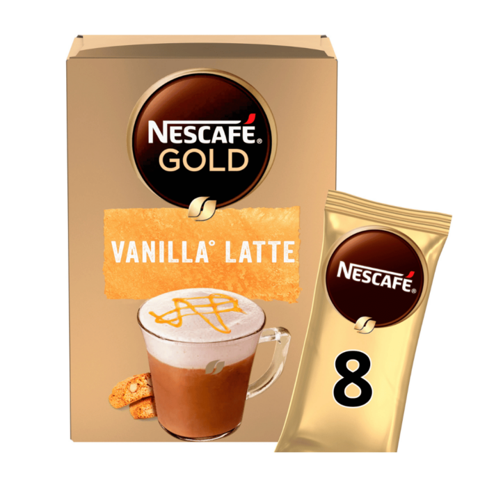 Nescafe Gold Vanilla Latte Low Fat 10x18.5g - Al-hudaydah