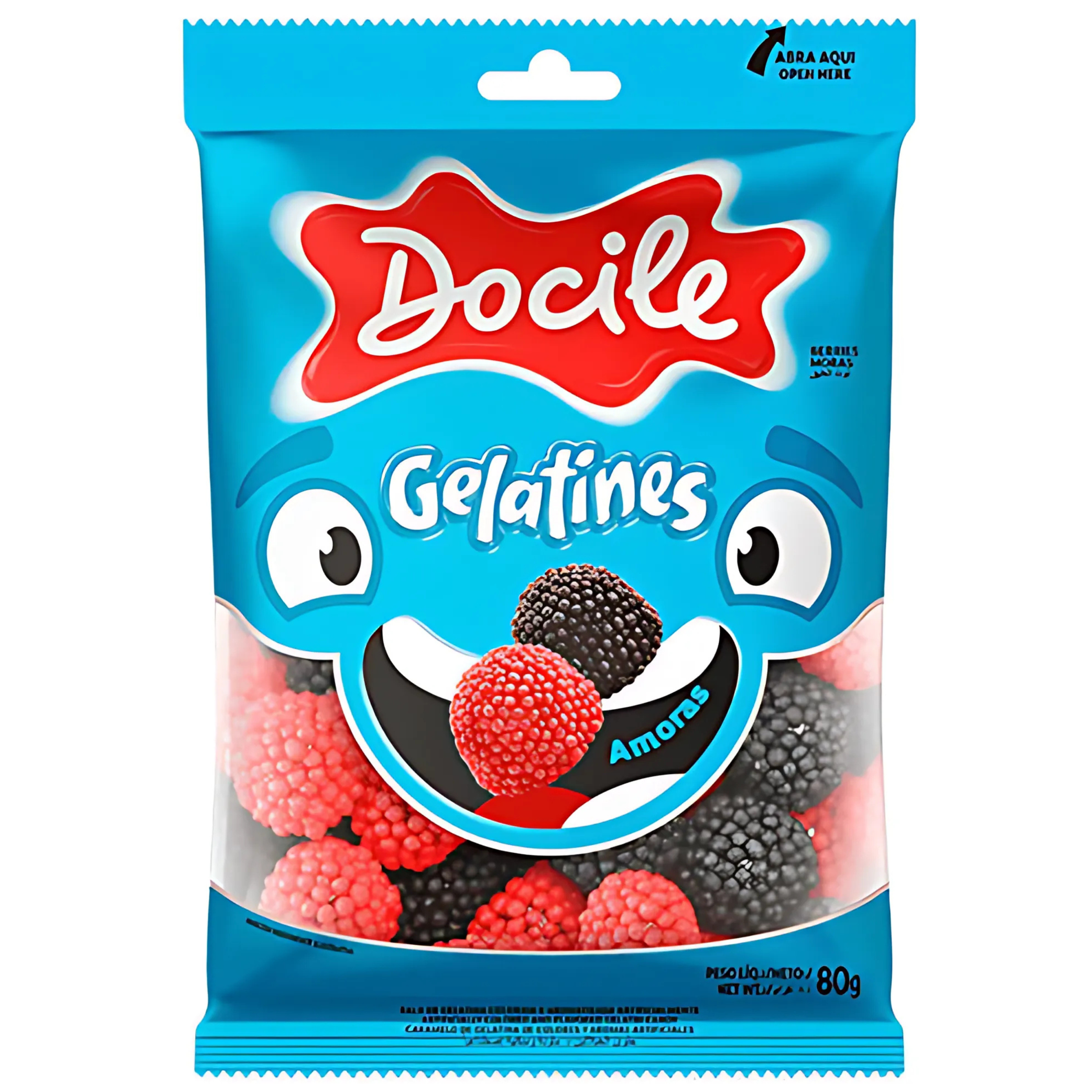 DOCILE GELATINES BERRIES GUMMIES 80G