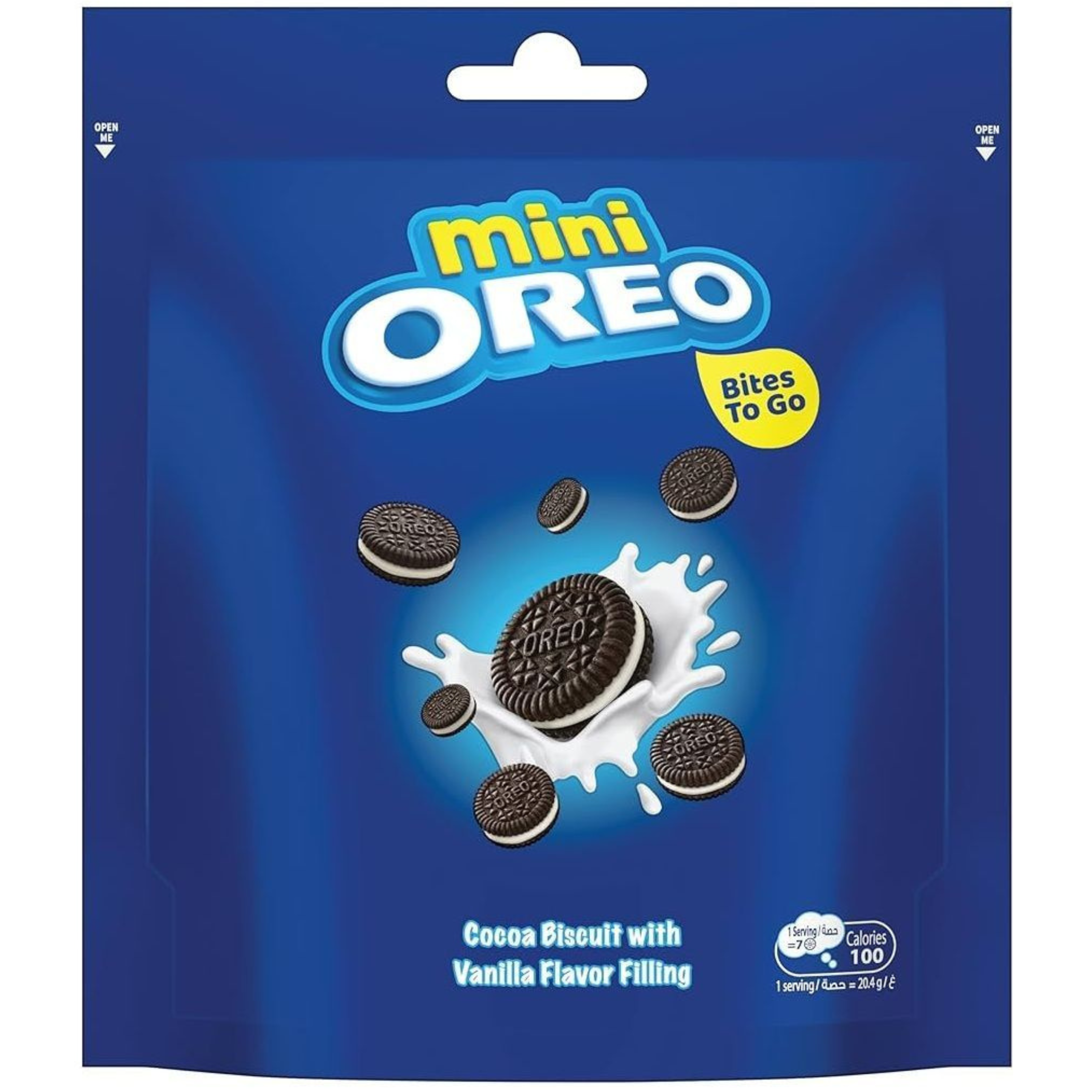 MINI OREO COCOA BISCUIT WITH VANILL FLAVOR CREAM 61.3G