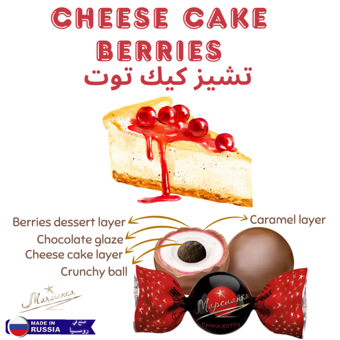 MARSIANKA CHEESECAKE BERRIES CREAM FILLED CHOCOLATE 1KG