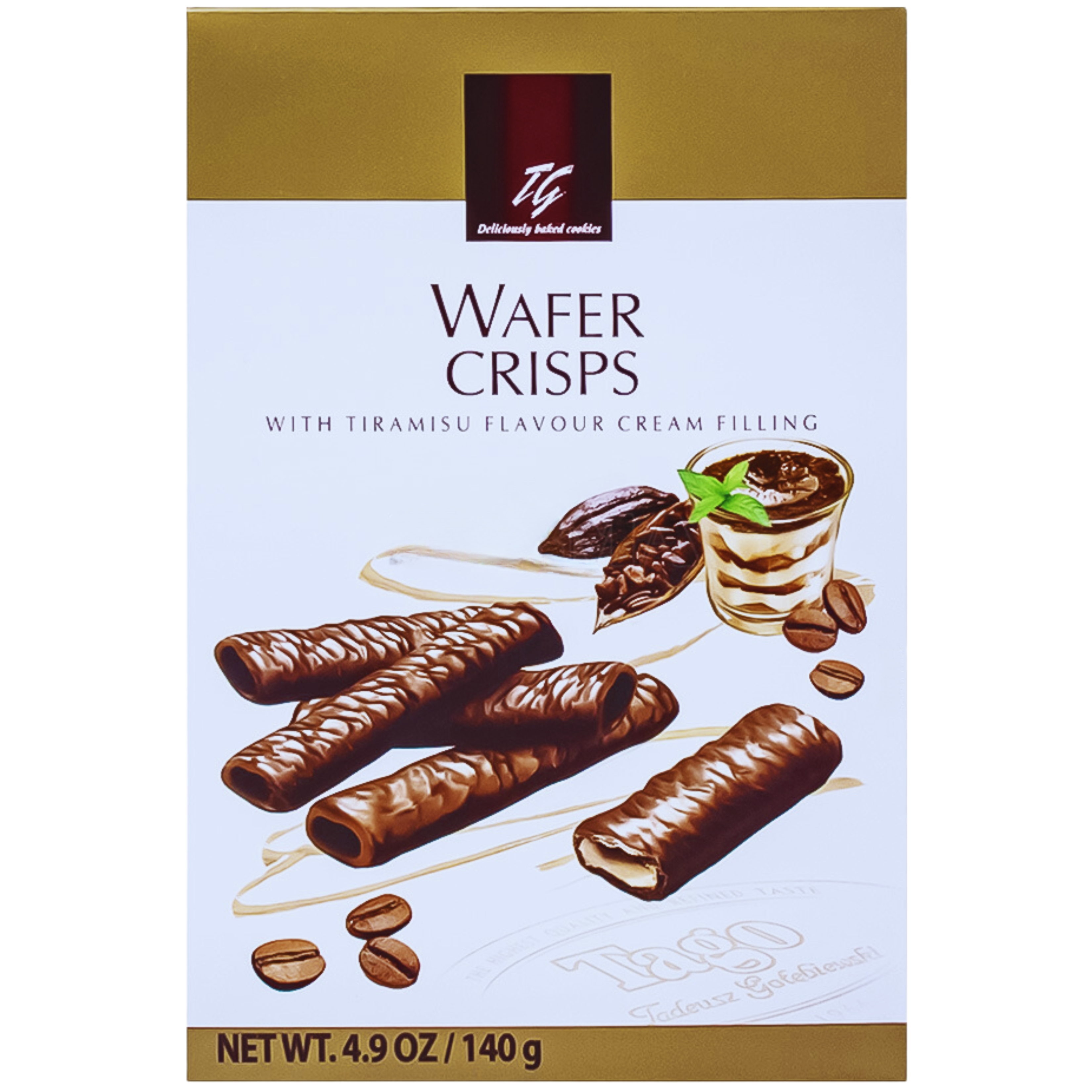 TAGO WAFER CRISPS WITH TIRAMISU FLAVOUR CREAM FILLING 140G