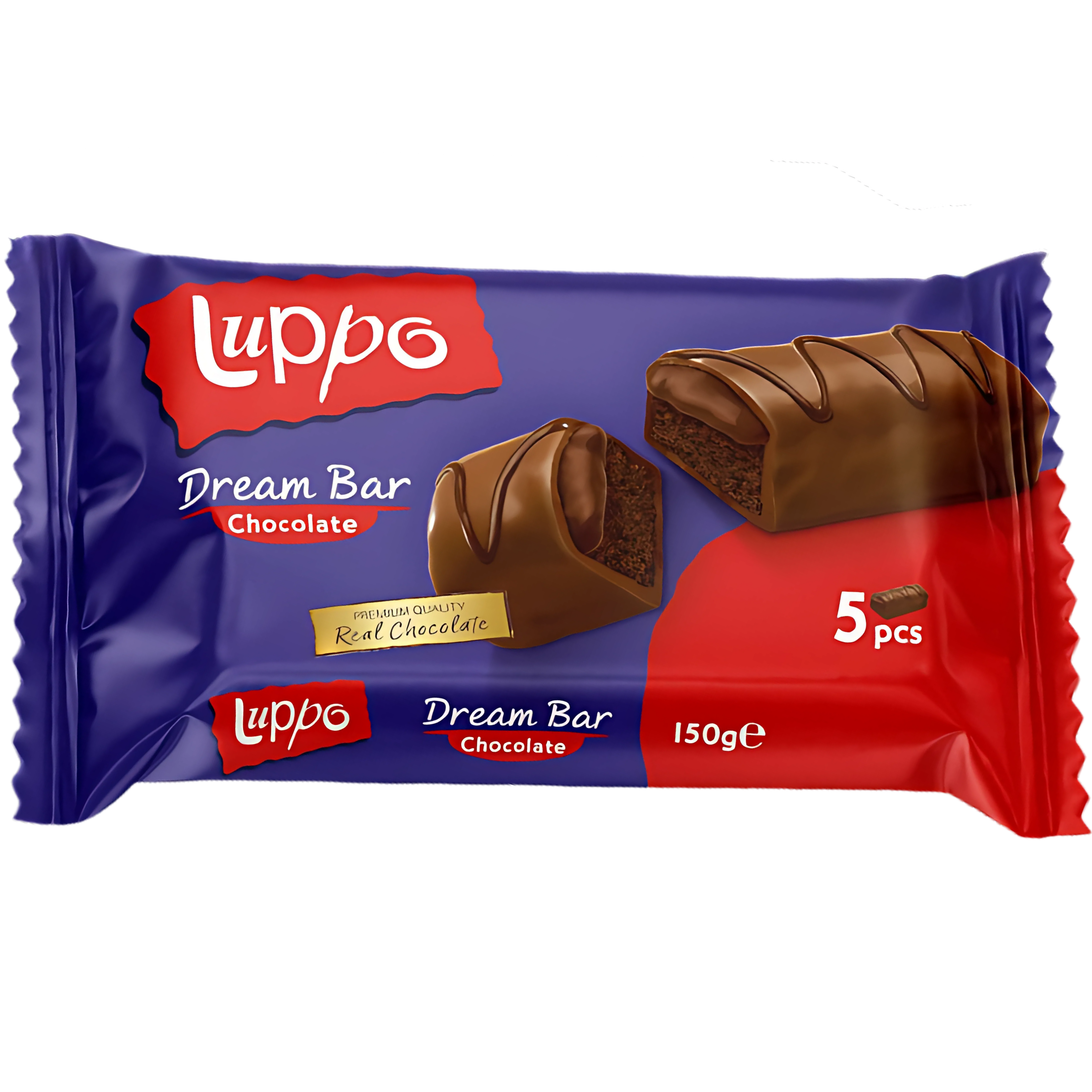 LUPPO DREAM BAR CHOCOLATE CREAM FILLED CAKE 5X30G