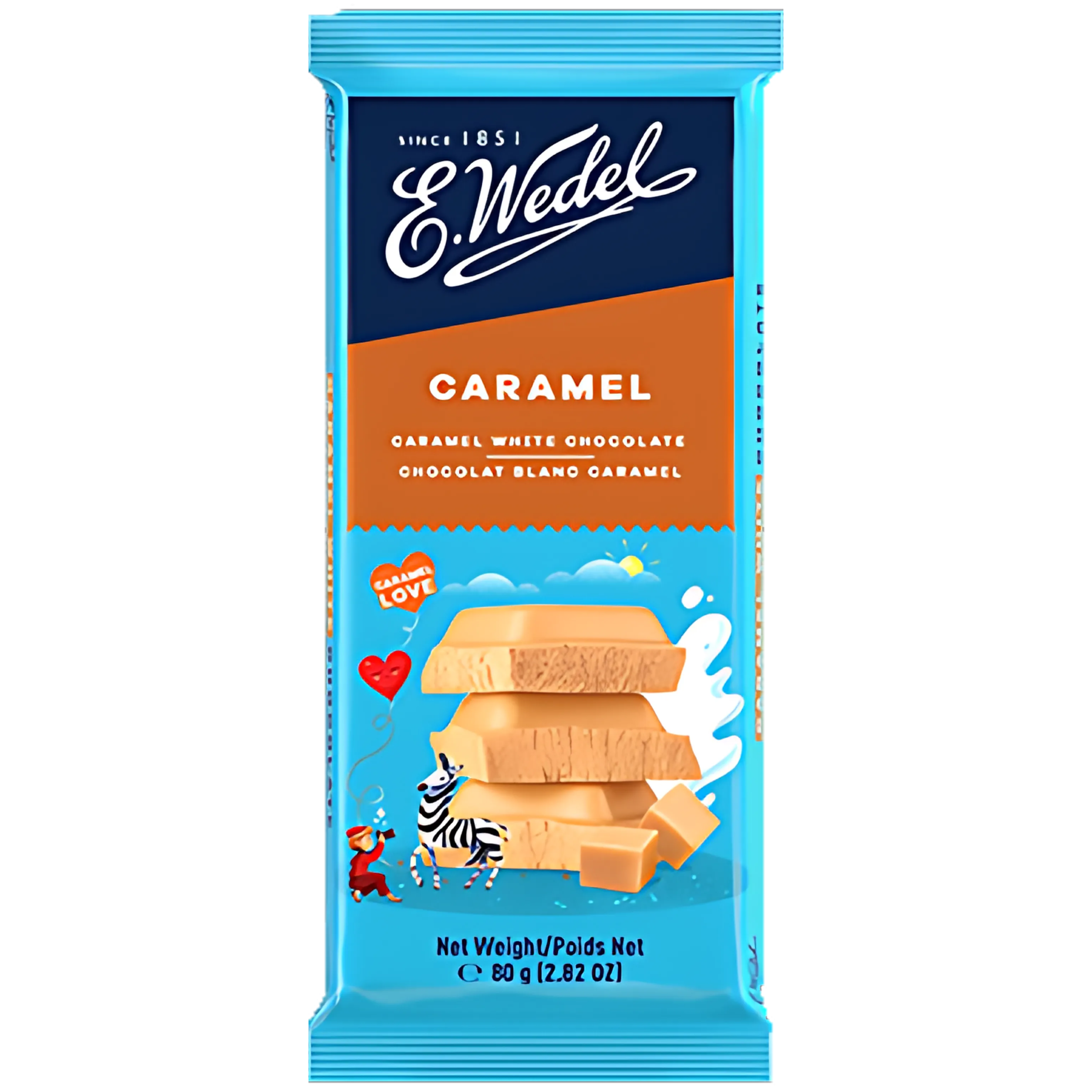 E.WEDEL CARAMEL WHITE CHOCOLATE 80G