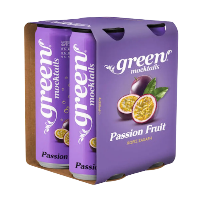 GREEN MOCKTAILS PASSION FRUIT FLAVOUR 6X330ML