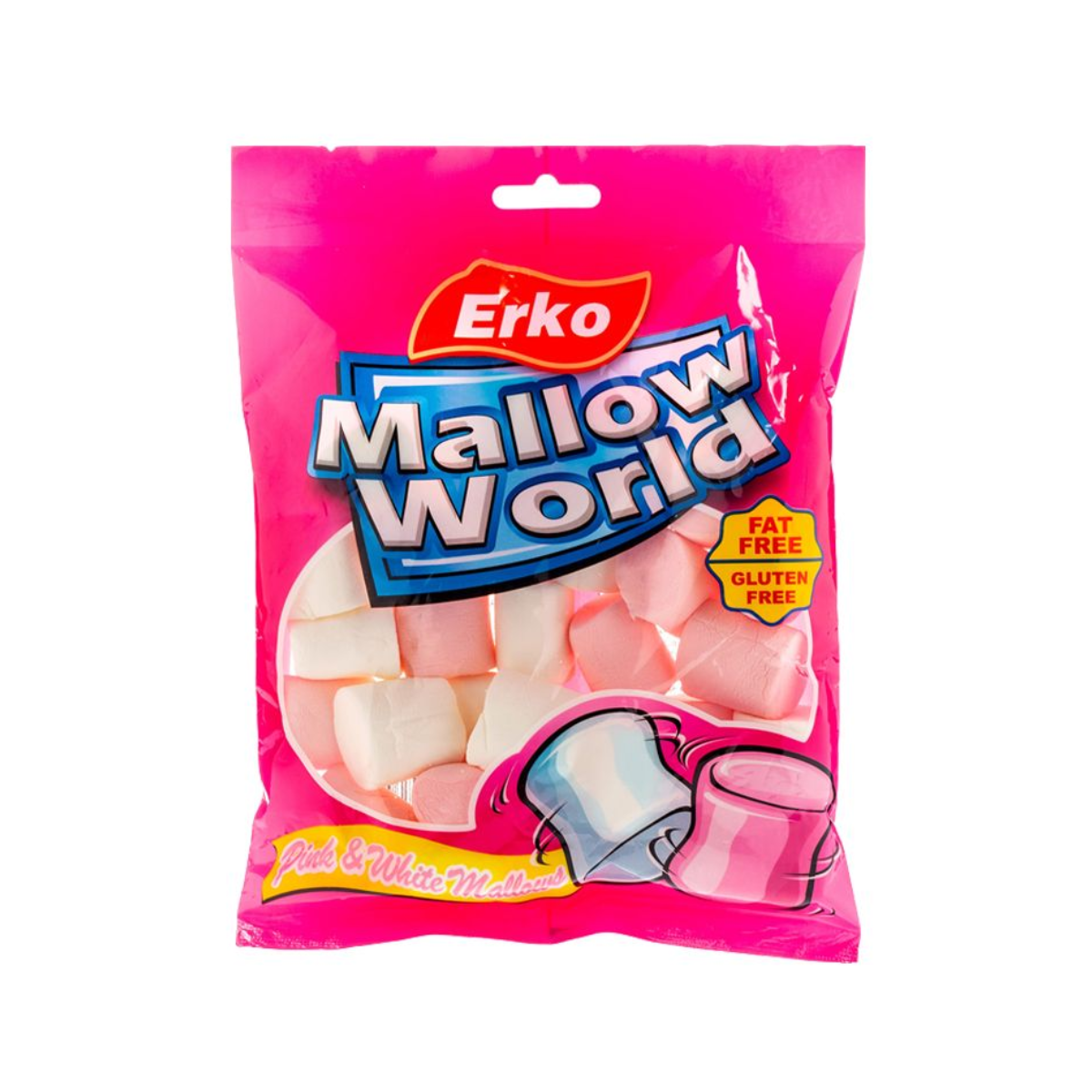 Erko Mallow World Pink & White 150g
