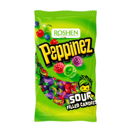 Roshen Peppinez Sour Filled Mix Flavour Candies 900g