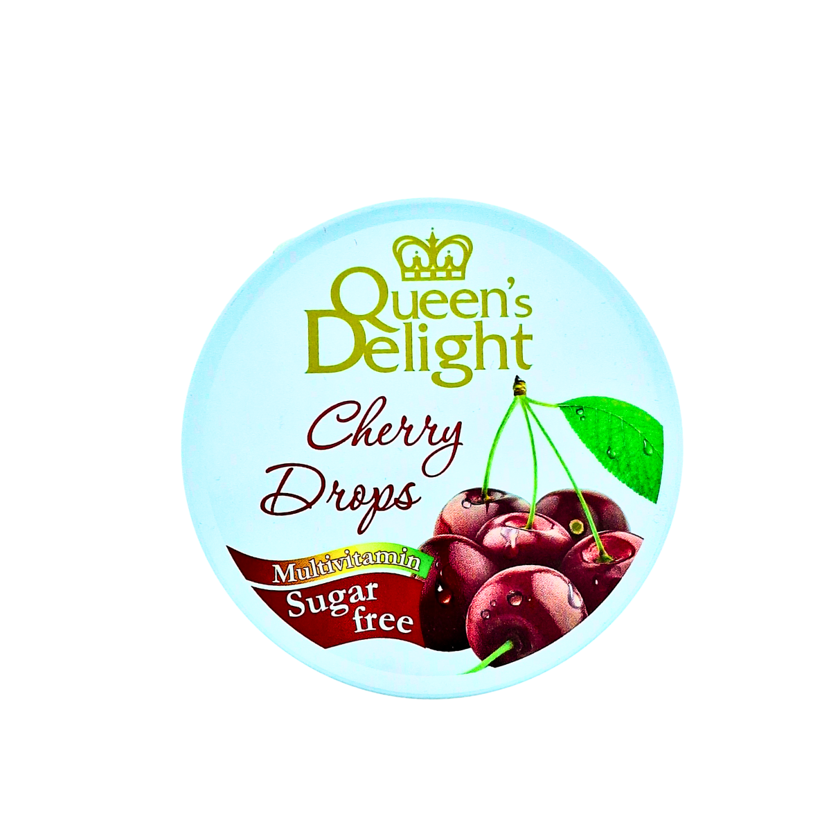 Queen's Delight Cherry Drops Sugarfree 150G