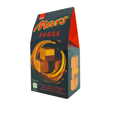 Mars Fudge Double Layered Caramel Malt Milk Chocolate 110g