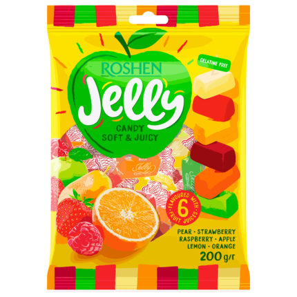 Roshen Jelly Candy Soft & Juicy 200g