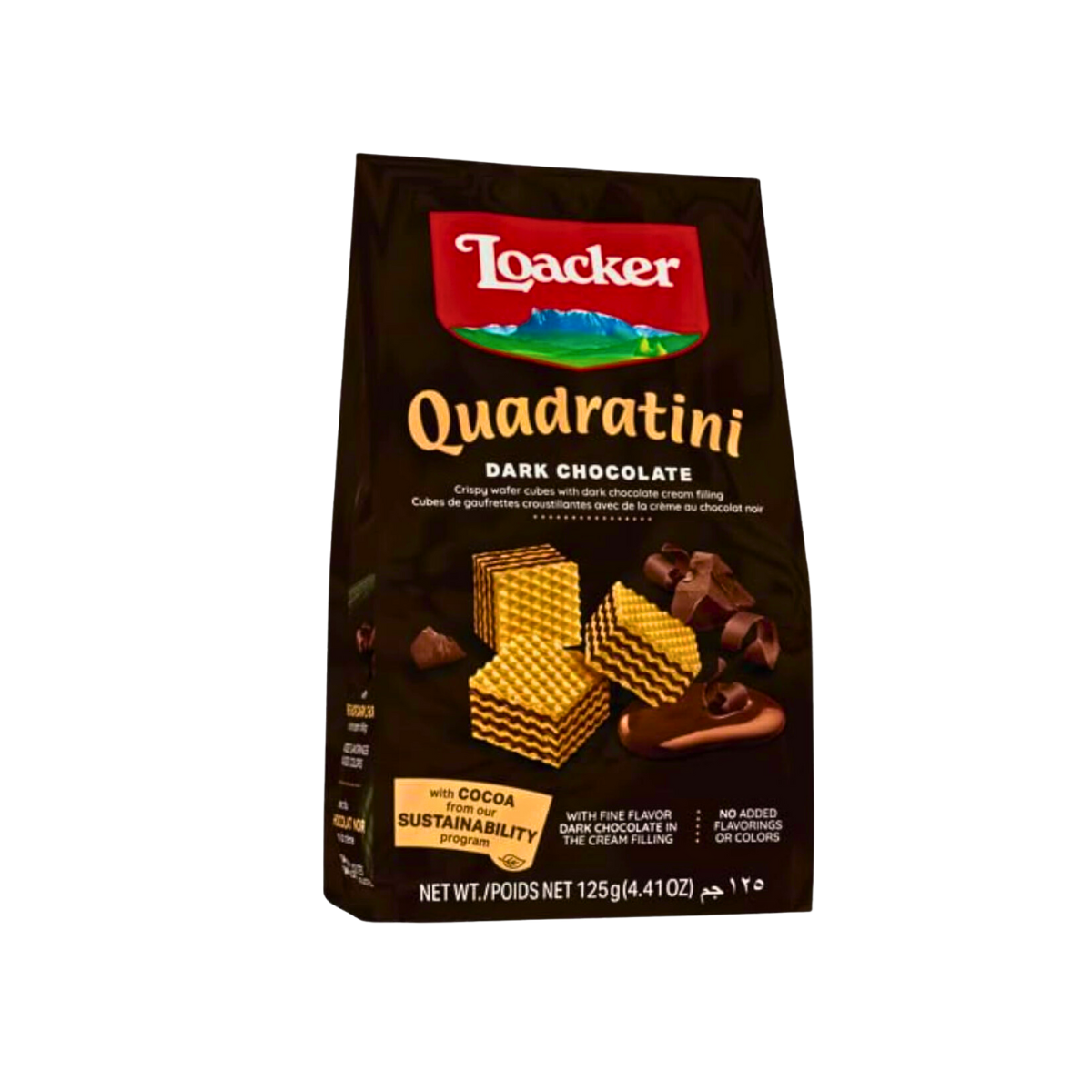 Loacker Quadratini Dark Chocolate Bag 125g