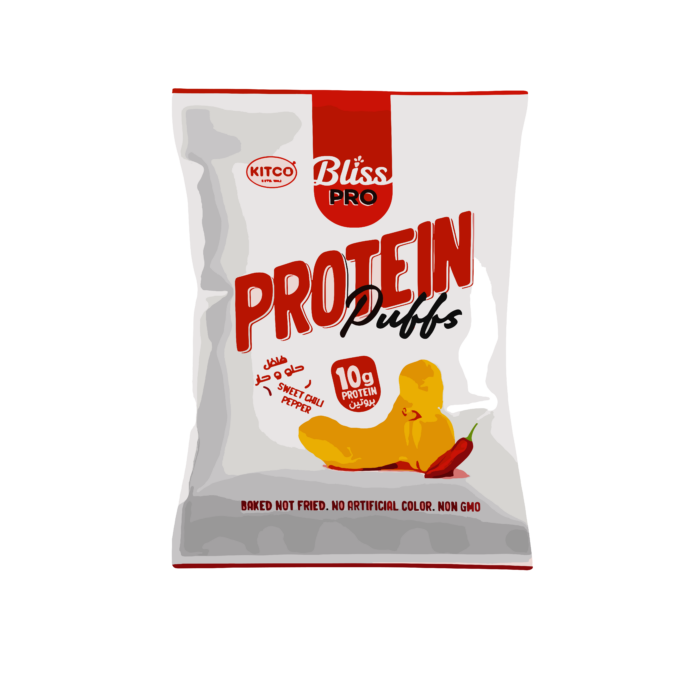 Kitco Bliss Pro Protien Puffs Sweet Chili Pepper 50g