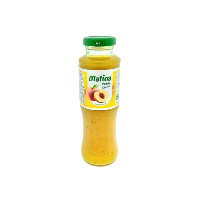 Matina Peach Basil Seed Drink 280ml