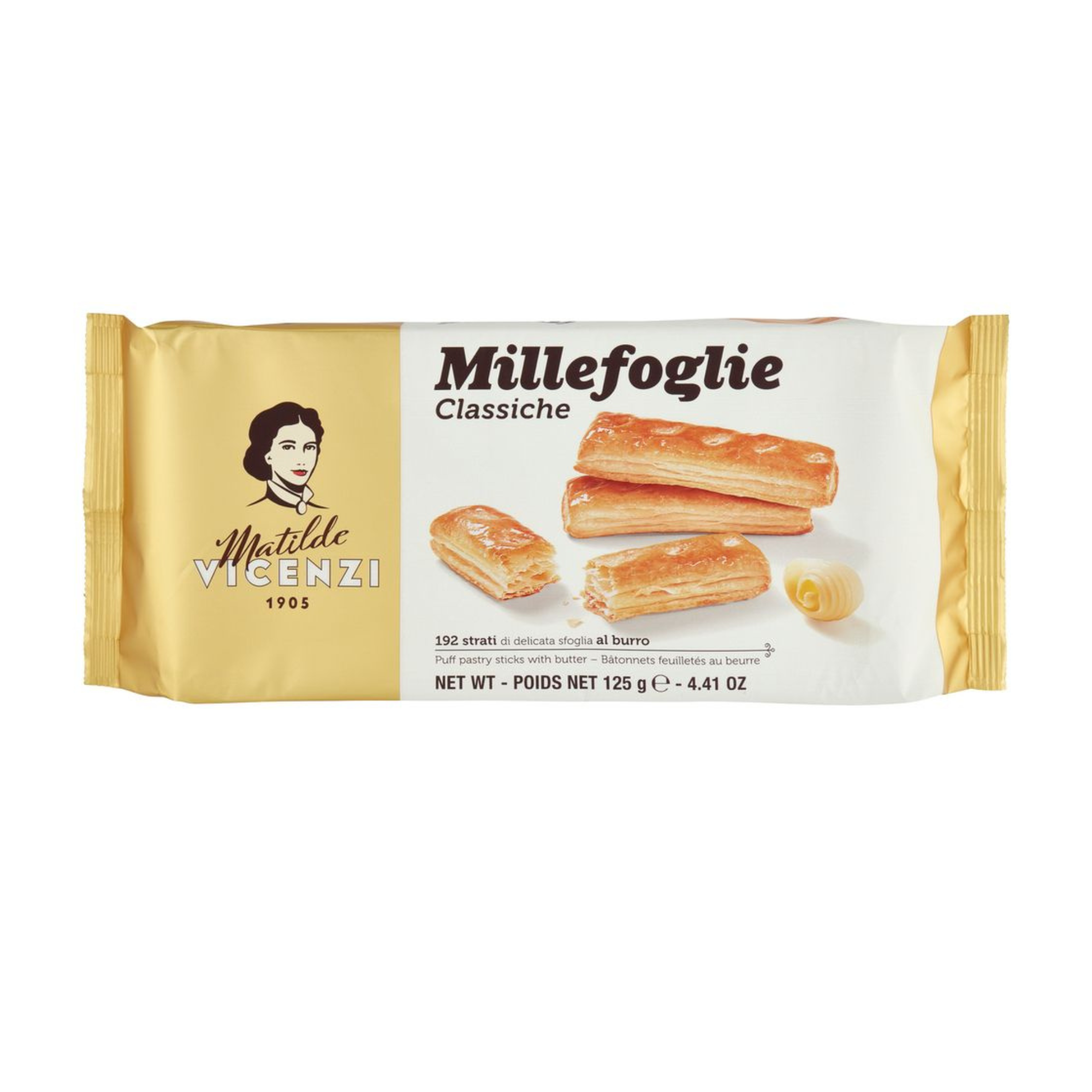 Millefoglie Classiche Sugar Coated Puff Pastry 125g
