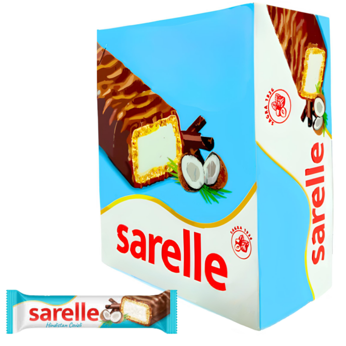 Sarelle Milk Chocolate & Coconut Cream Filled Wafer 20x33g