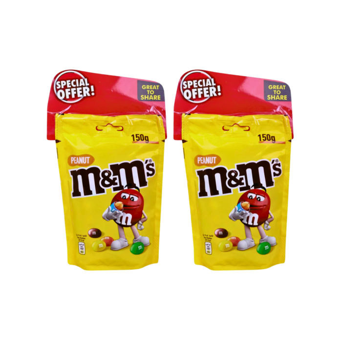 M&M's Peanut Covered With Milk Chocolate Pack Of 2x150g