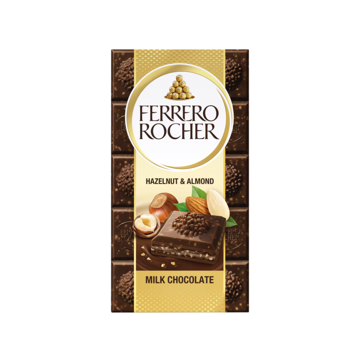 Ferrero Rocher Hazelnut & Almond Milk Chocolate 90g