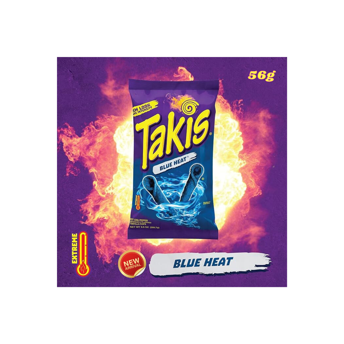 Takis Blue Heat Chilli Pepper Chips 56g