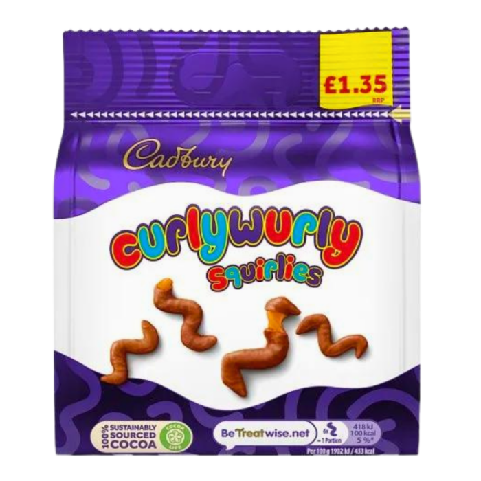 Cadbury Curlywurly Squirlies 85g