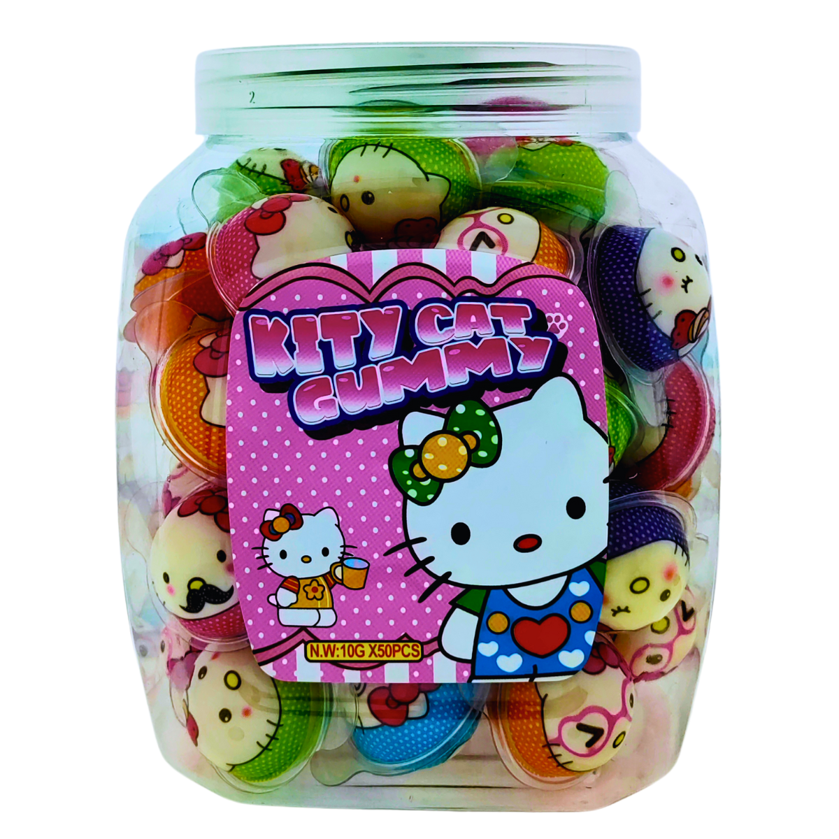 Kitty Cat Gummy Jam Filled 50x10g