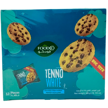 Foodco Tenno White Choco Chips Cookies 12x40g