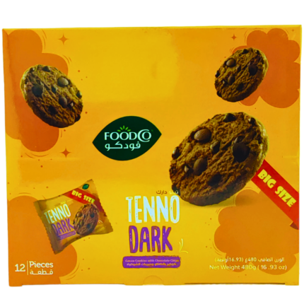 Foodco Tenno Dark Cookies With Choco Chips 12x40g