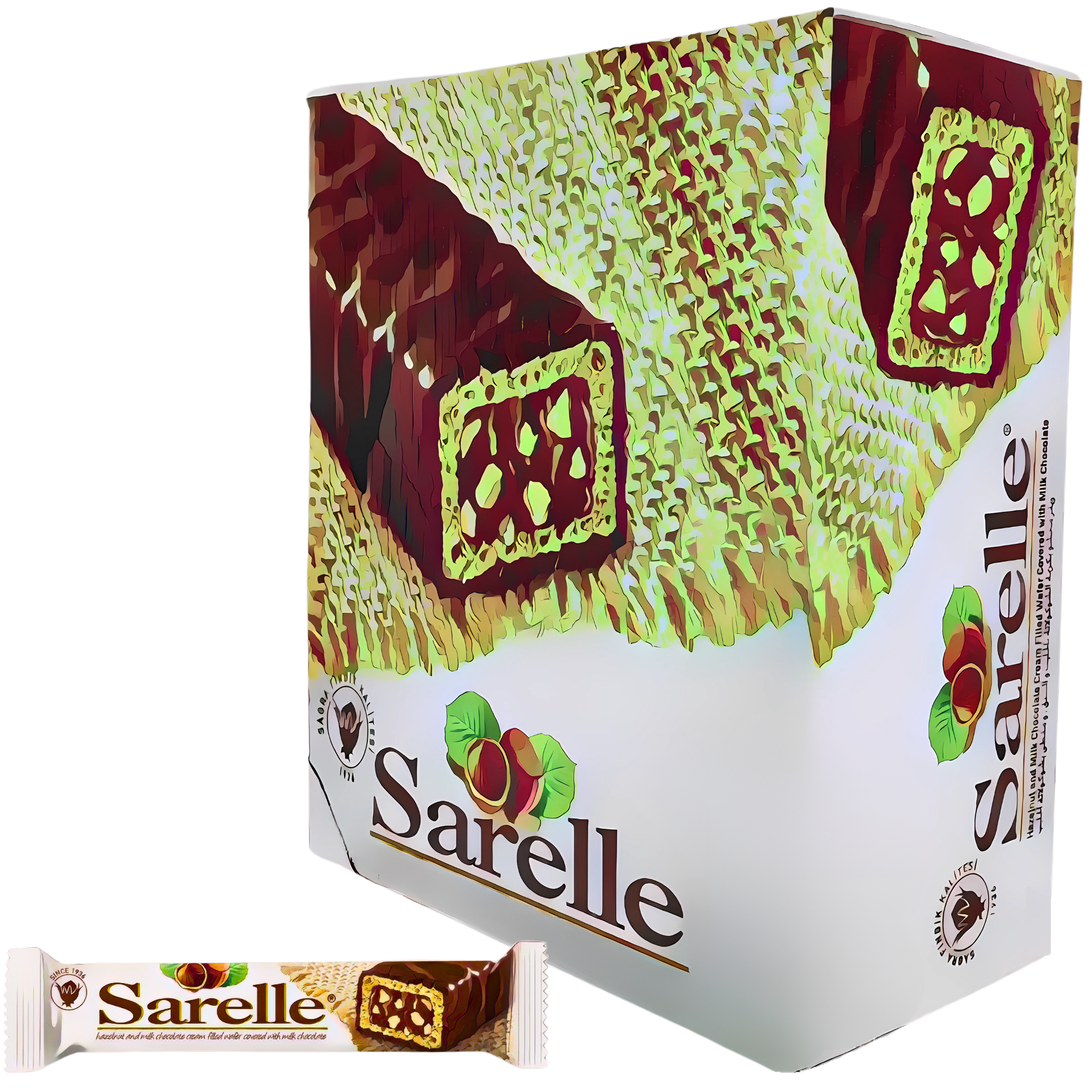 Sarelle Hazelnut & Milk Chocolate Cream Filled Wafer 20x33g