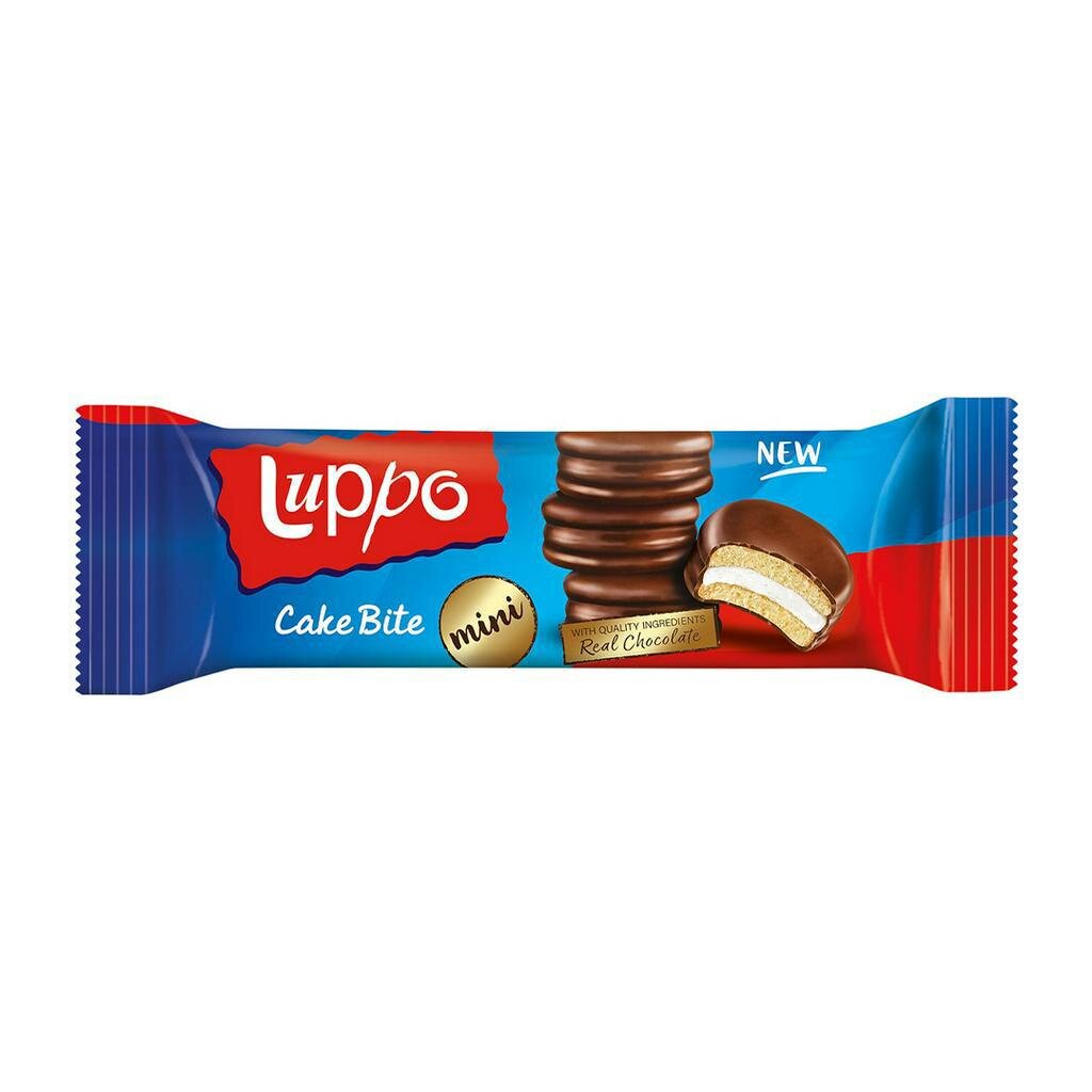 Luppo Cake Bite Premium Quality Real Chocolate 25gx12pcs